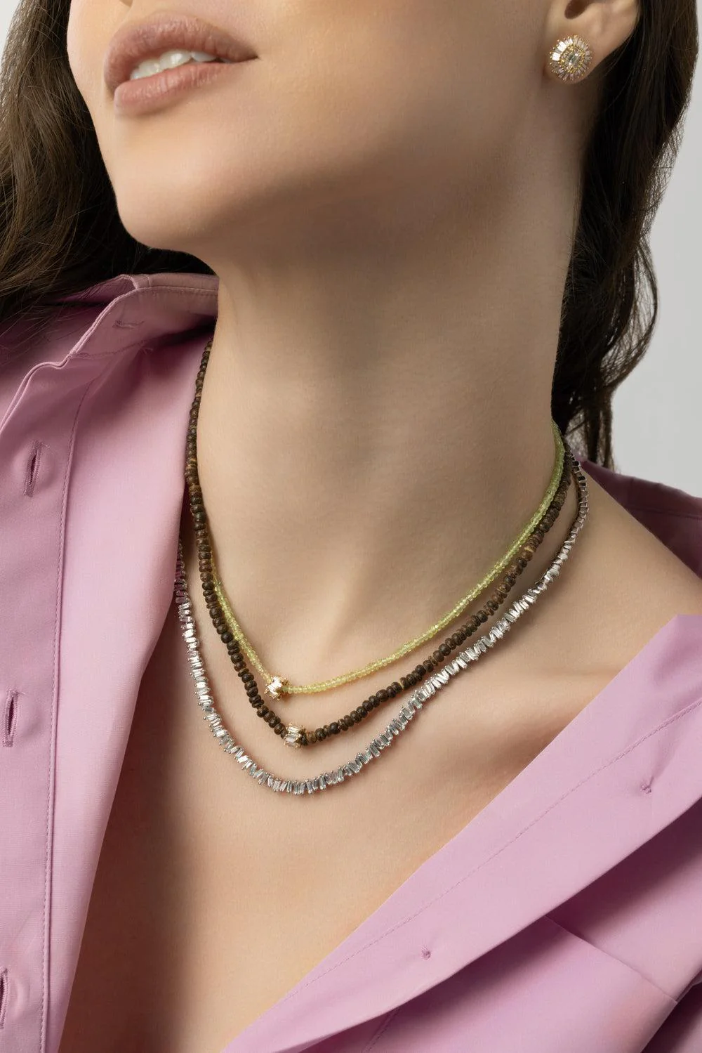 Infinite Wood Diamond Bead Necklace - Image 2