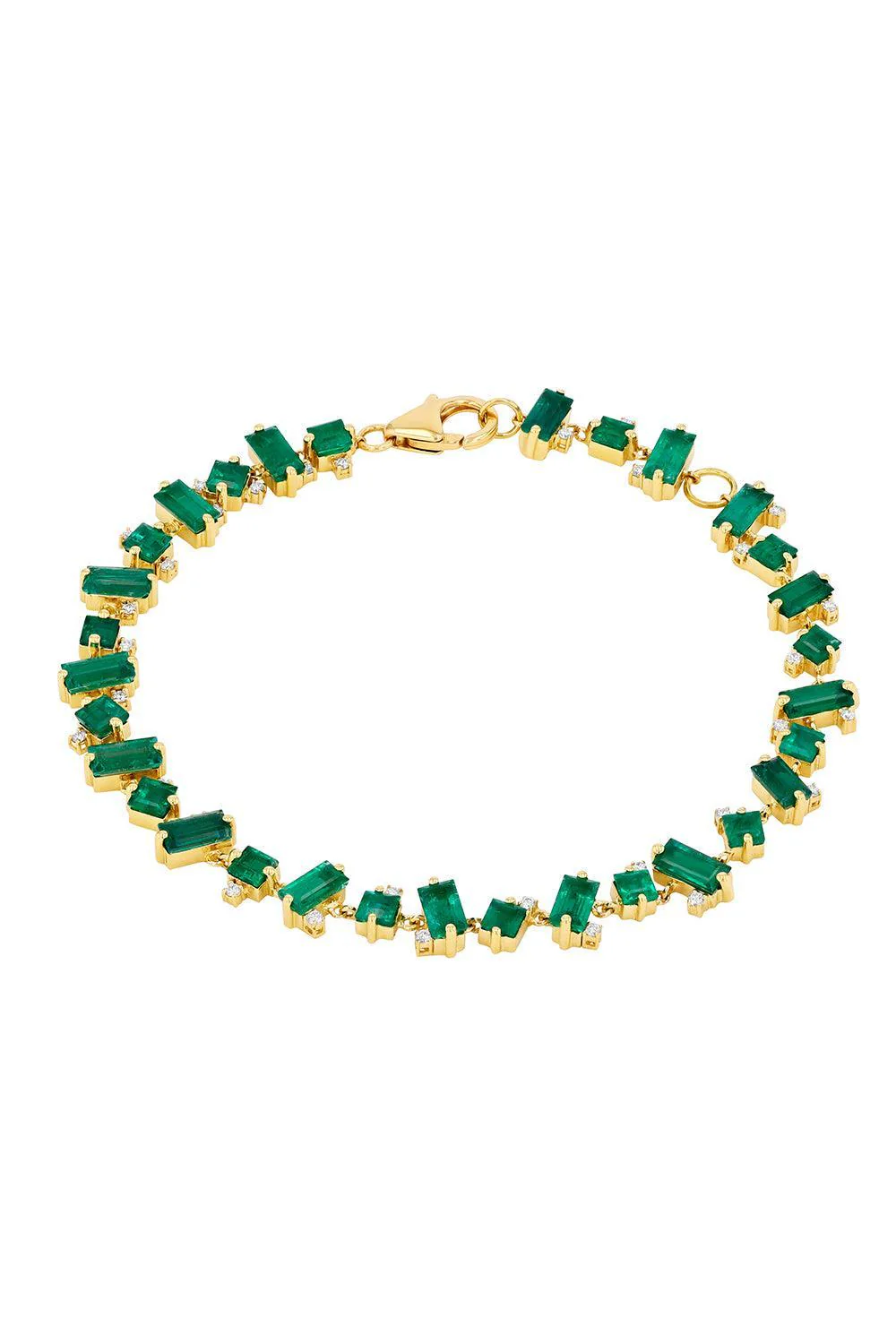 Mixed Emerald Tennis Bracelet