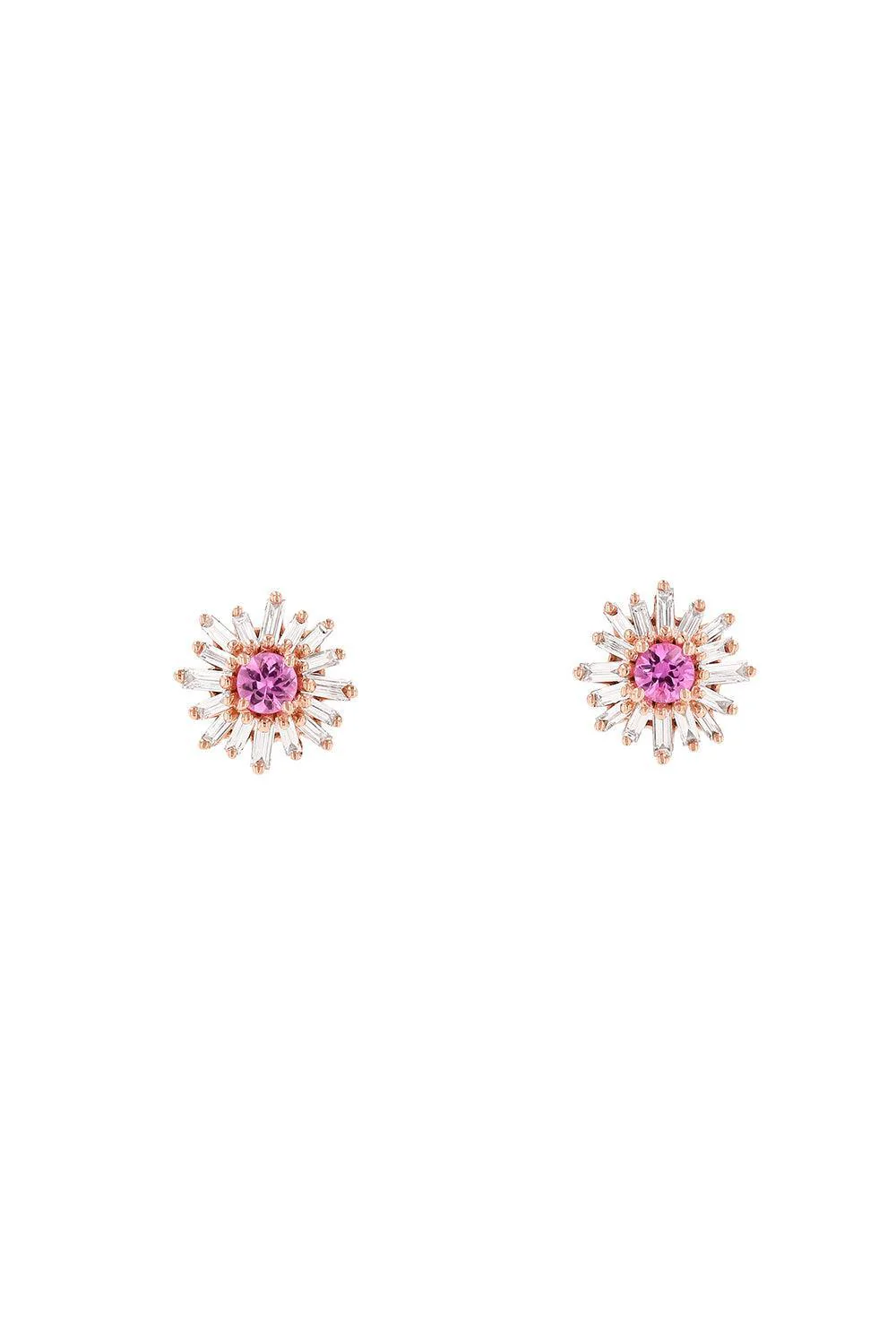 Pink Sapphire Stud Earrings
