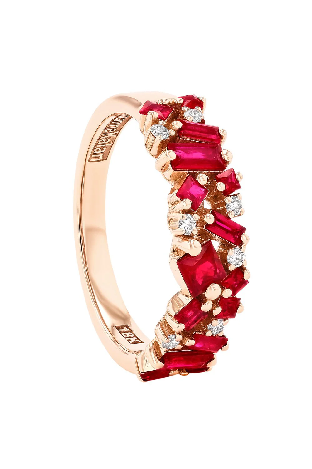 Ruby Diamond Baguette Ring