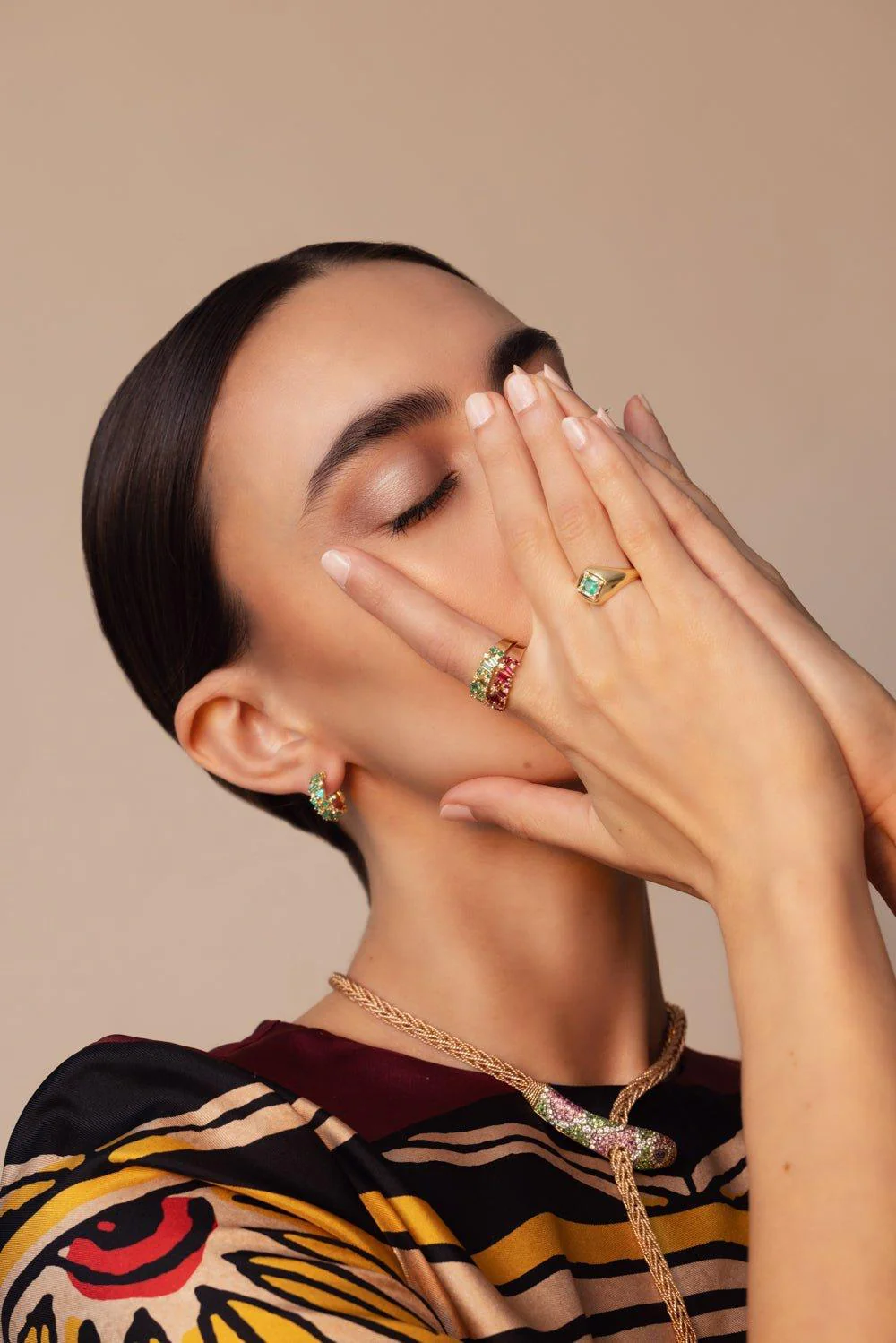Ruby Diamond Baguette Ring - Image 3