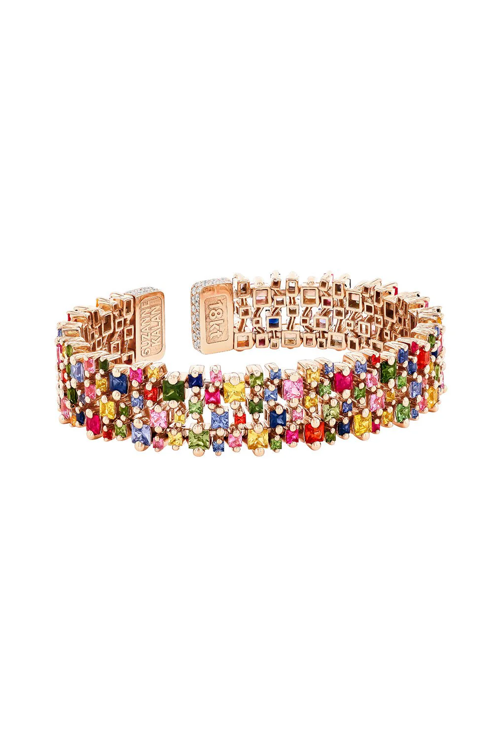 Sapphire Diamond Bangle Bracelet - Image 3