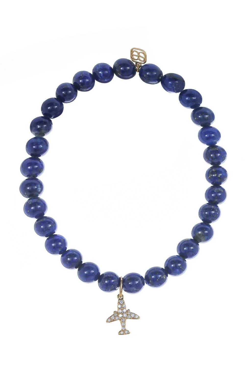 Airplane Lapis Charm Bracelet