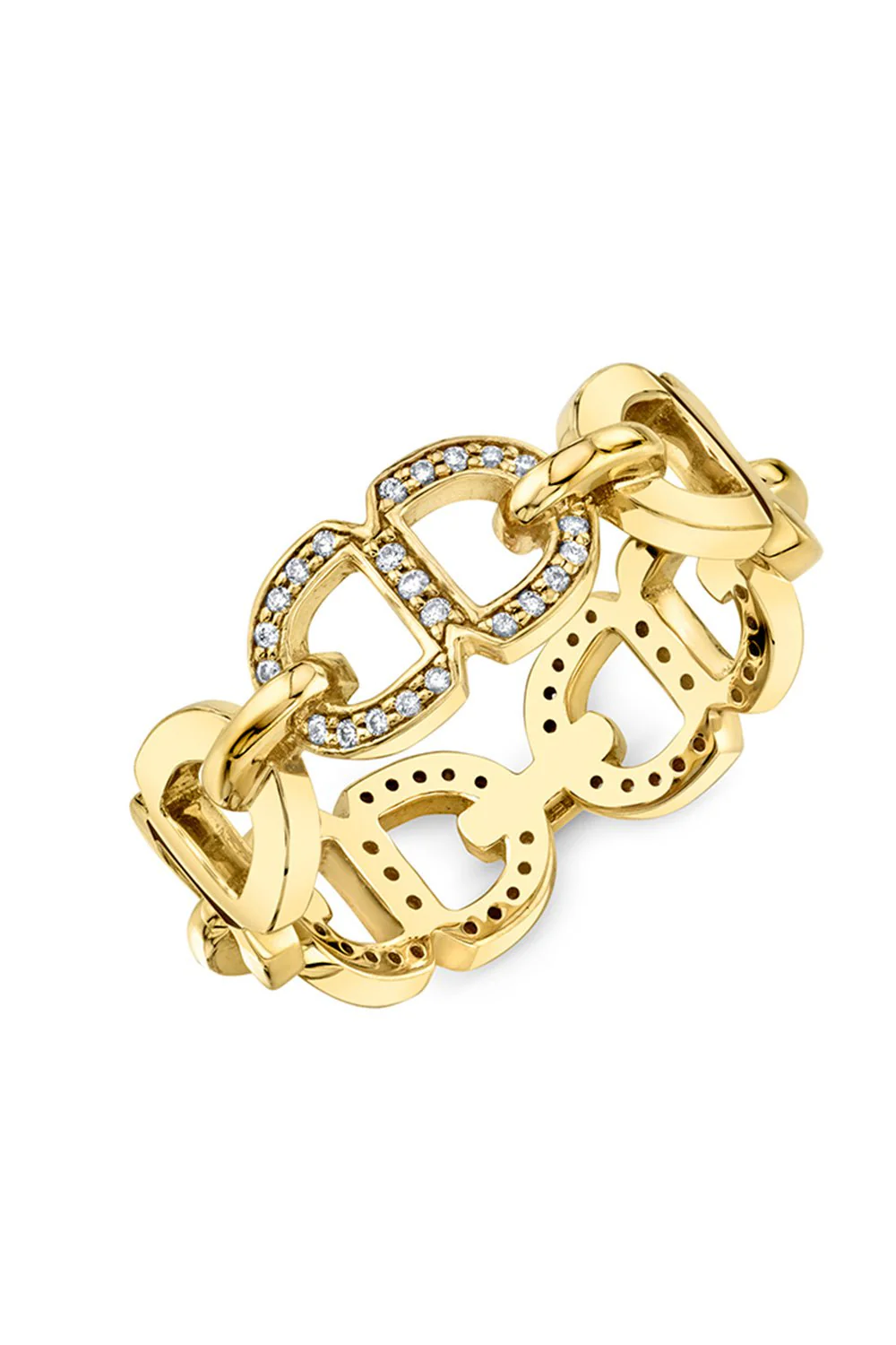 Chain Link Eternity Ring