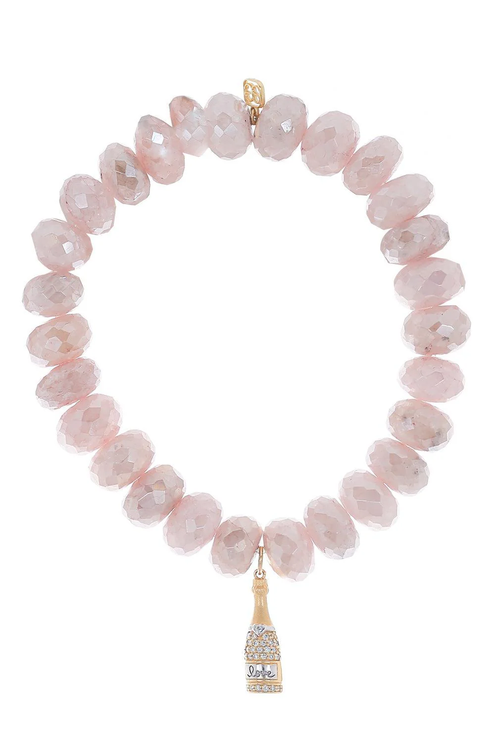 Champagne Bottle Grapolite Charm Bracelet