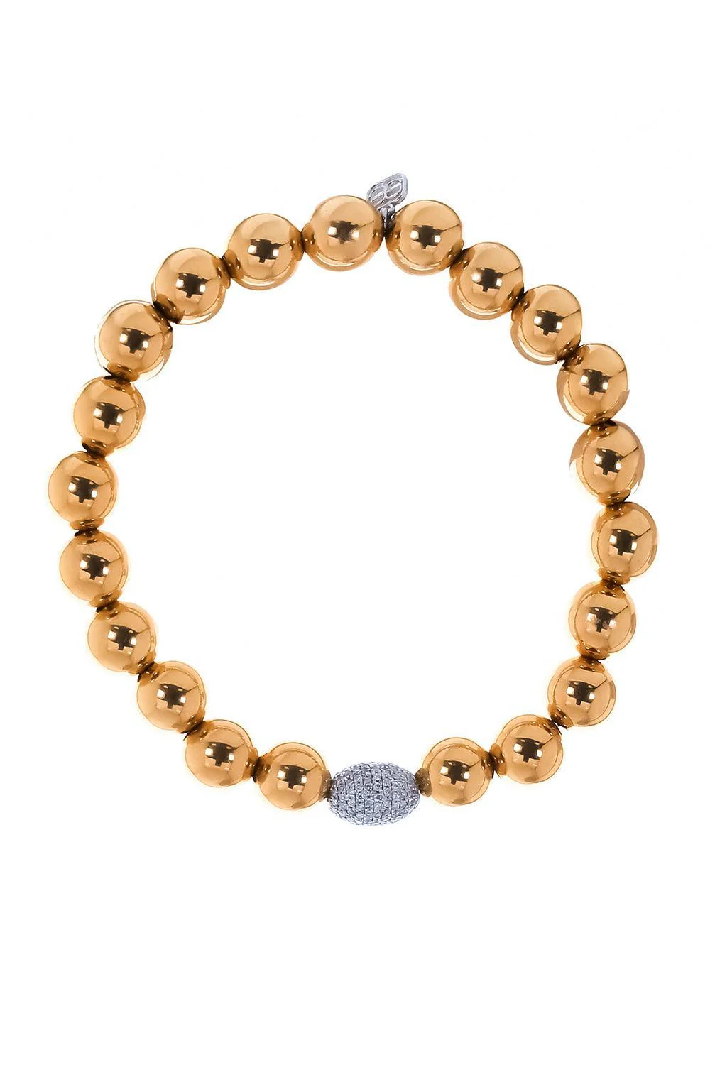 Diamond Medium Oval Beaded Bracelet