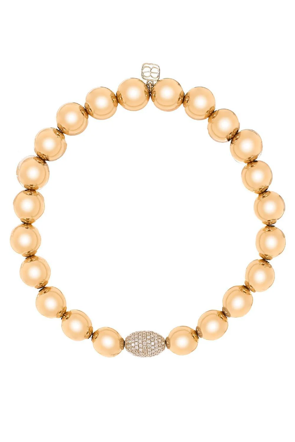 Diamond Medium Round Bead Bracelet