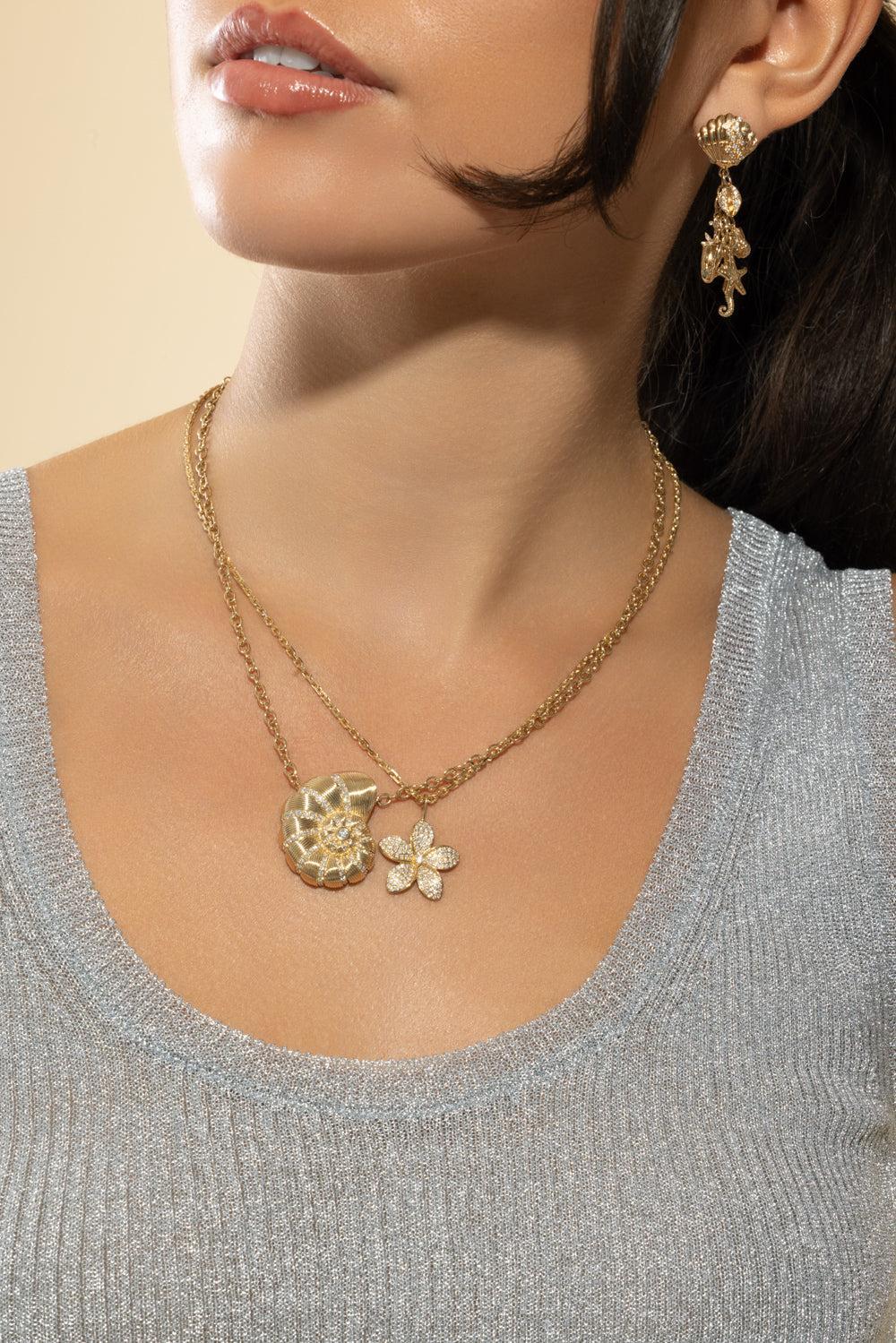 Diamond Large Pulmerica Charm Necklace - Image 3