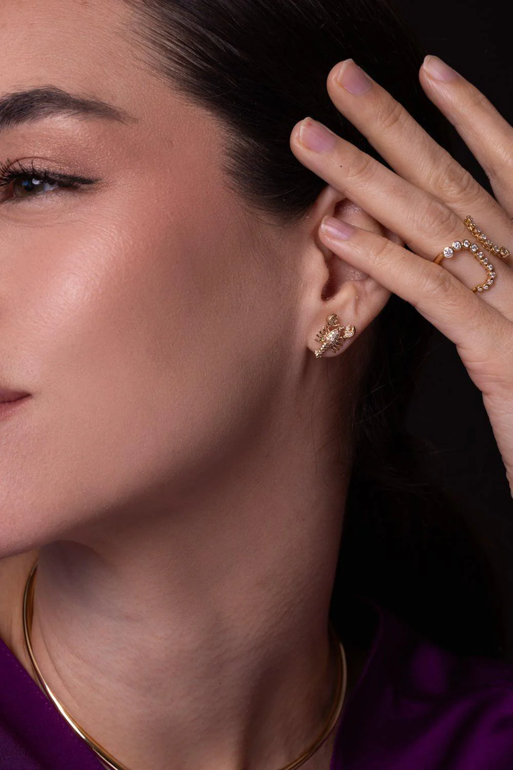 Lobster Stud Earring - Image 3