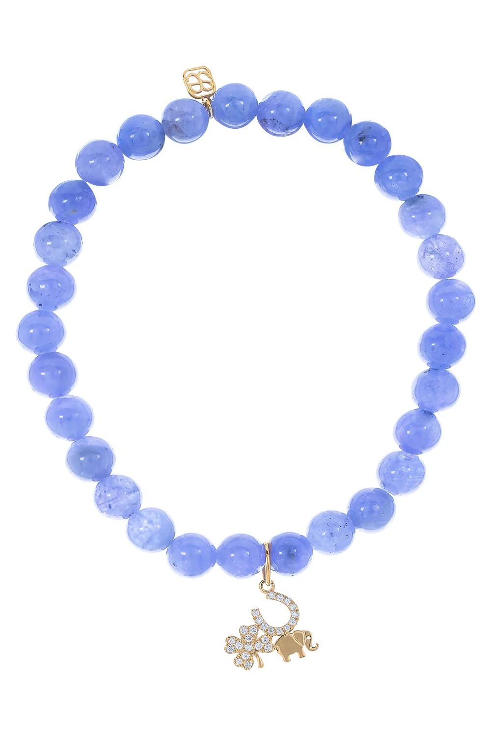 Lucky Cluster Tanzanite Charm Bracelet