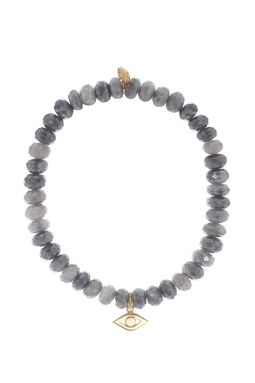 Medium Evil Eye Silverite Charm Bracelet