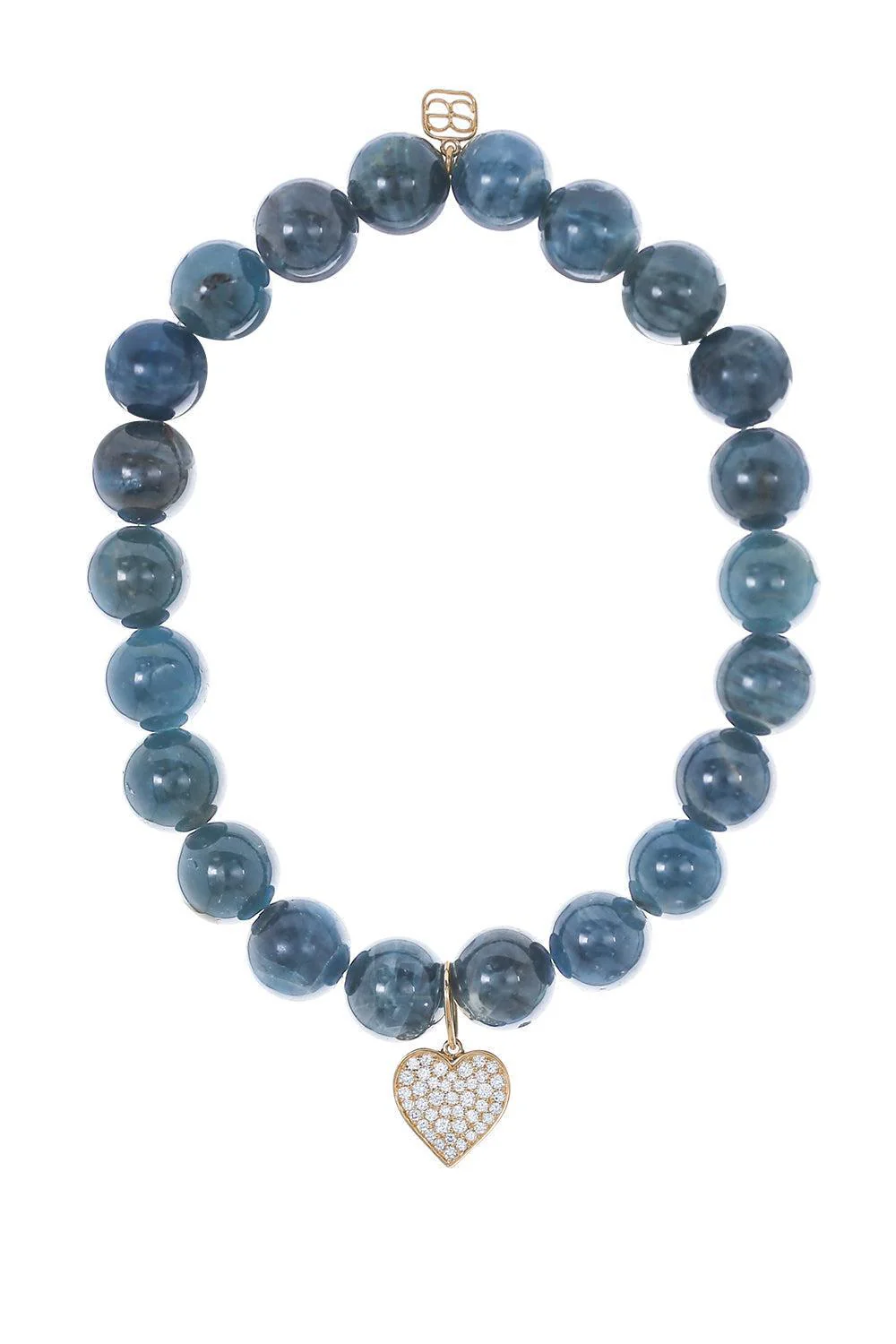 Mini Heart Apatite Charm Bracelet