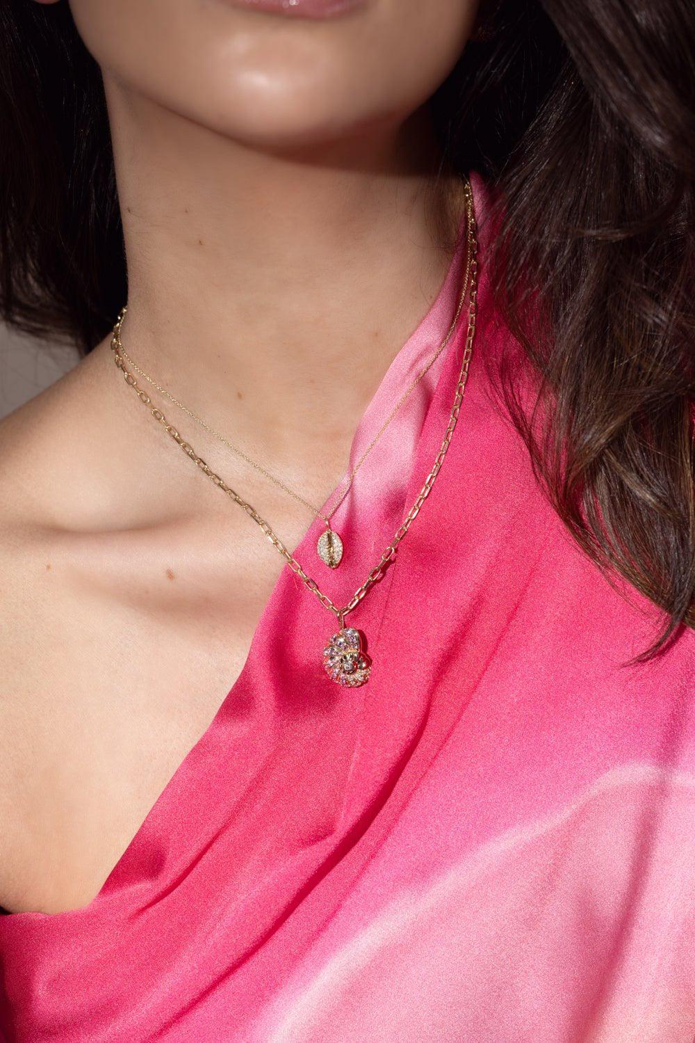 Large Nautilus Shell Charm Necklace - Image 2