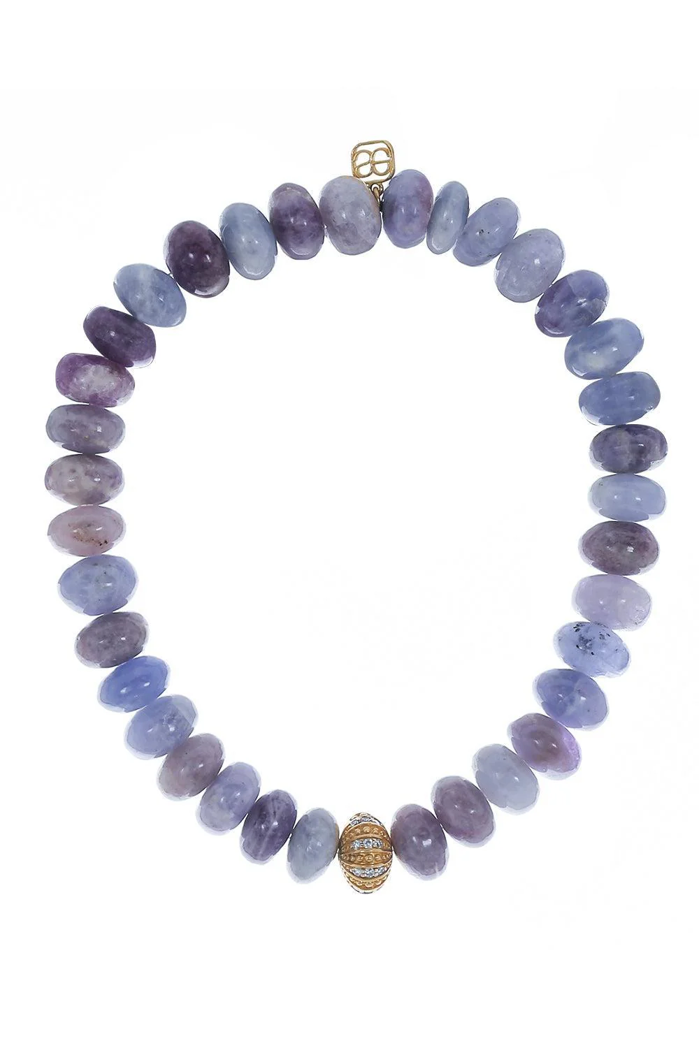 Sea Urchin Rondelle Heckmenite Bead Bracelet