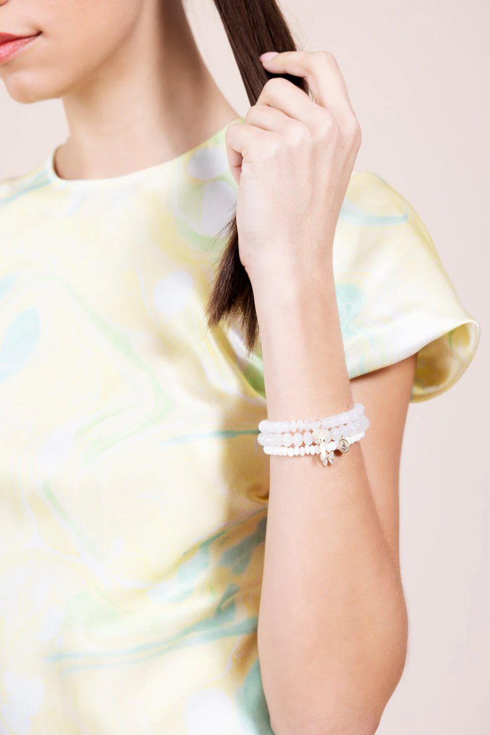 Small Bow Moonstone Bracelet - Image 2