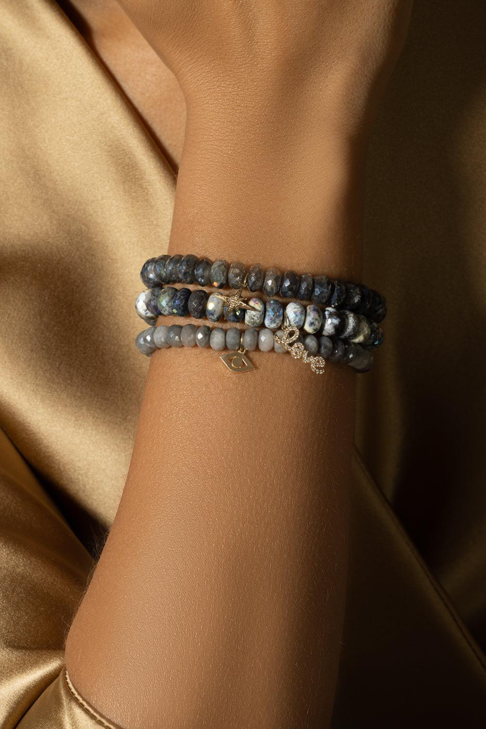 Small Starburst Mystic Labradorite Charm Bracelet - Image 4