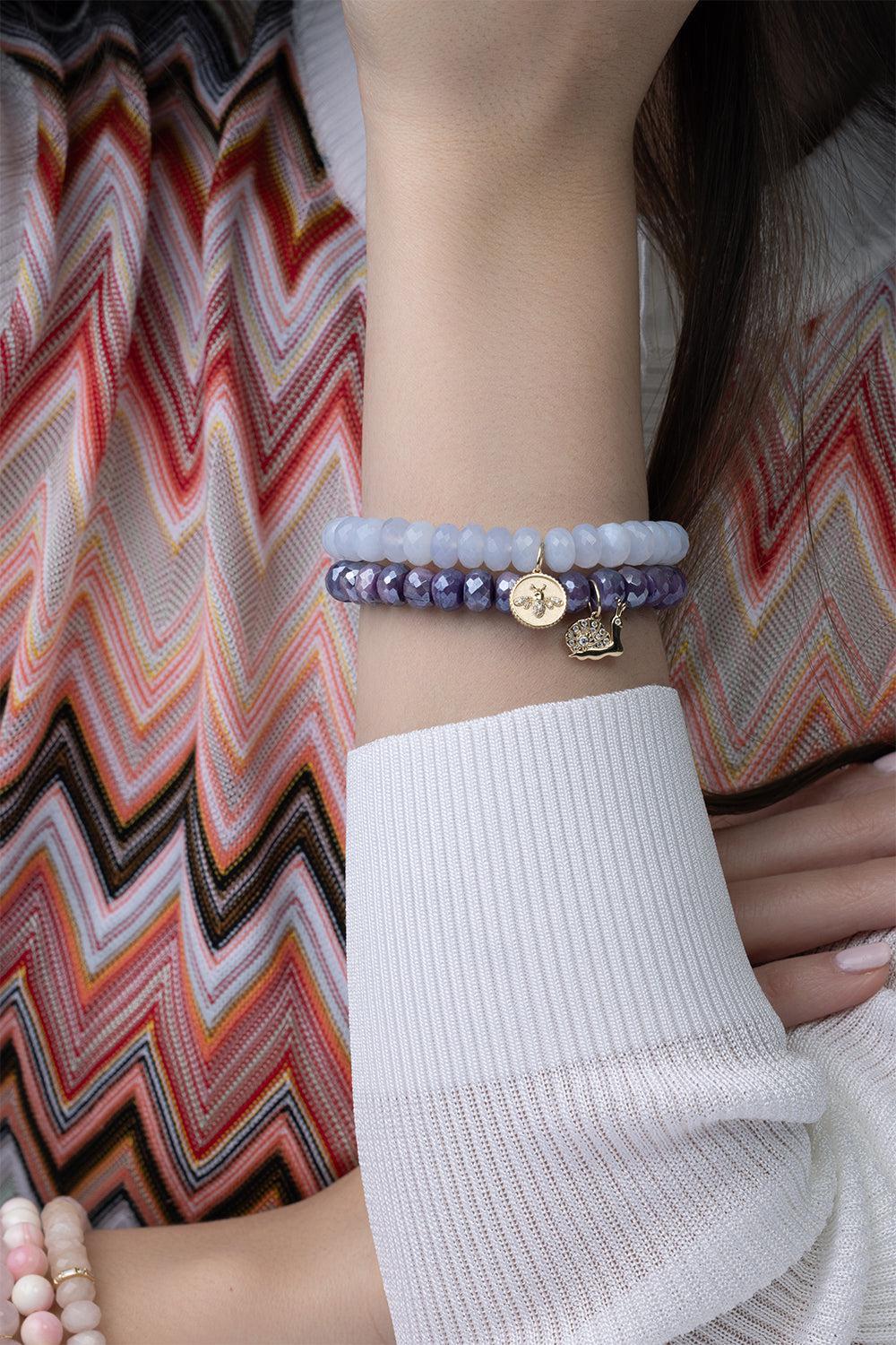 Snail Mystic Moonstone Charm Bracelet - Image 3