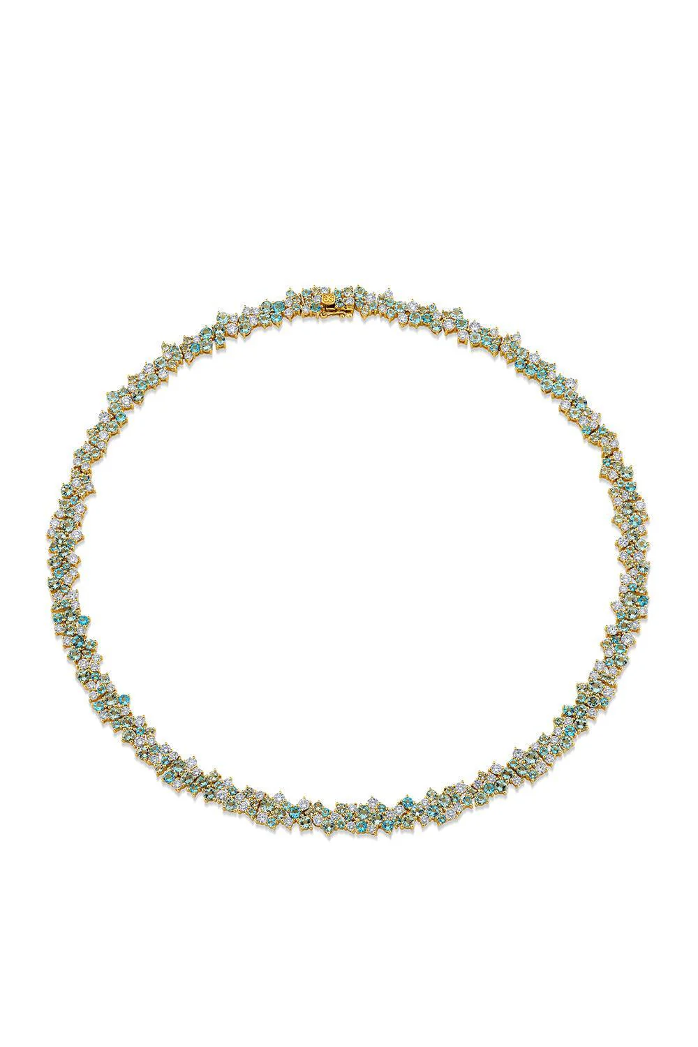 Wide Cocktail Eternity Necklace