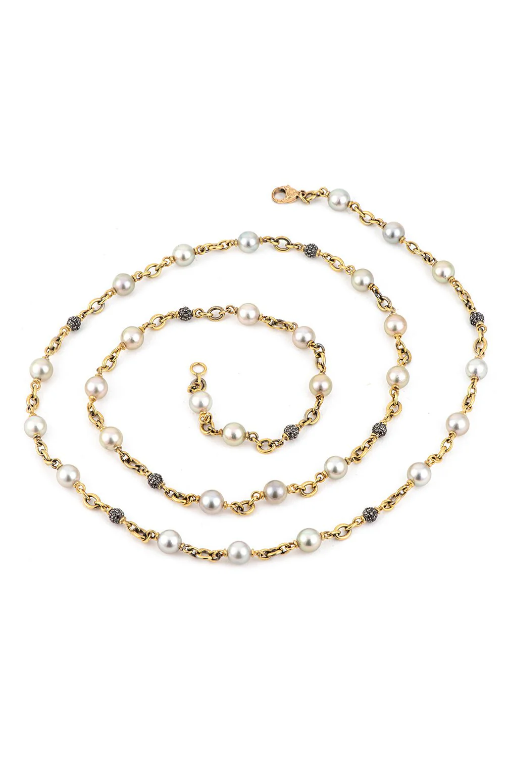 Black Diamond Bead Necklace