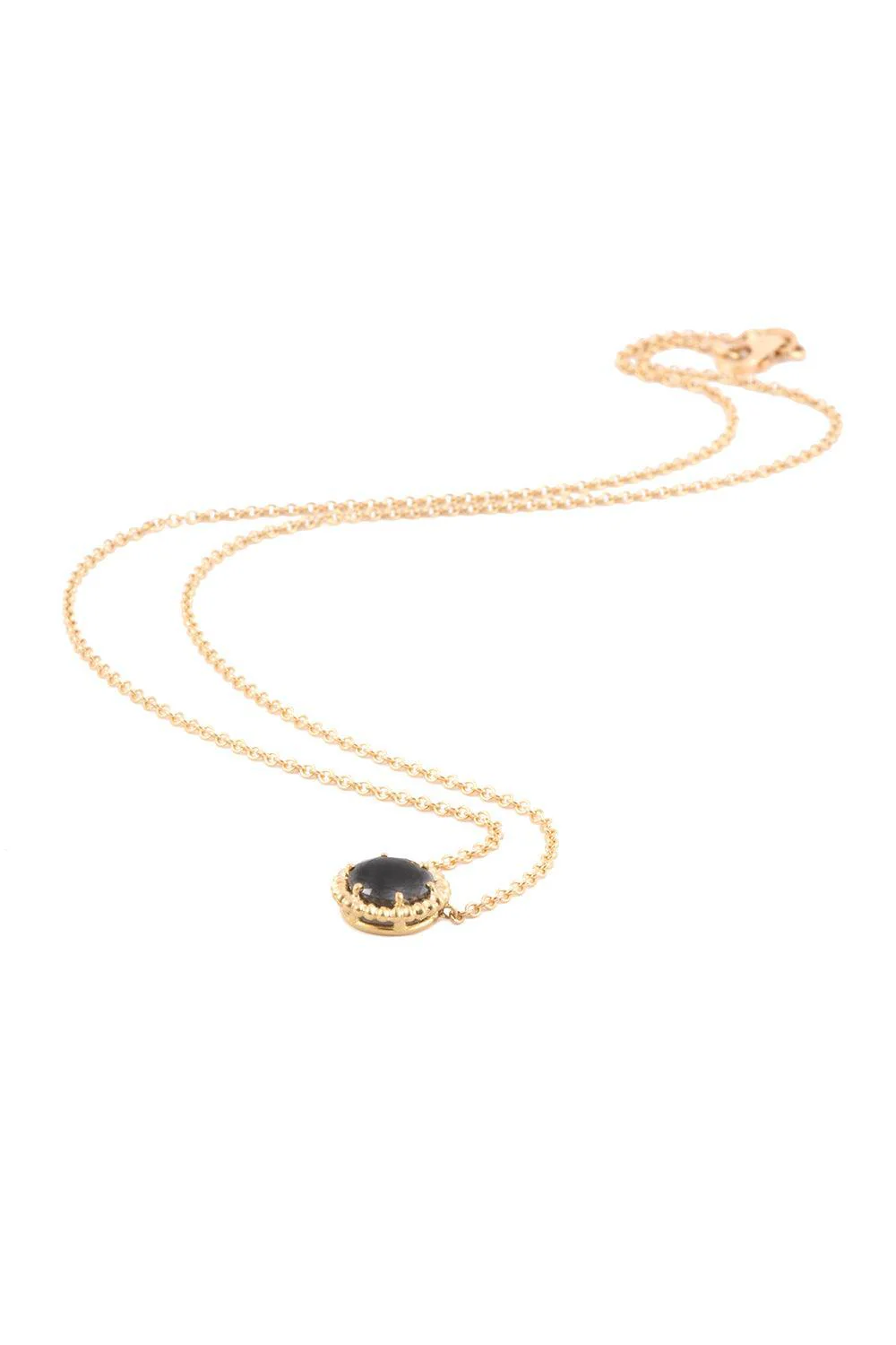 Black Diamond Pendant Chain Necklace
