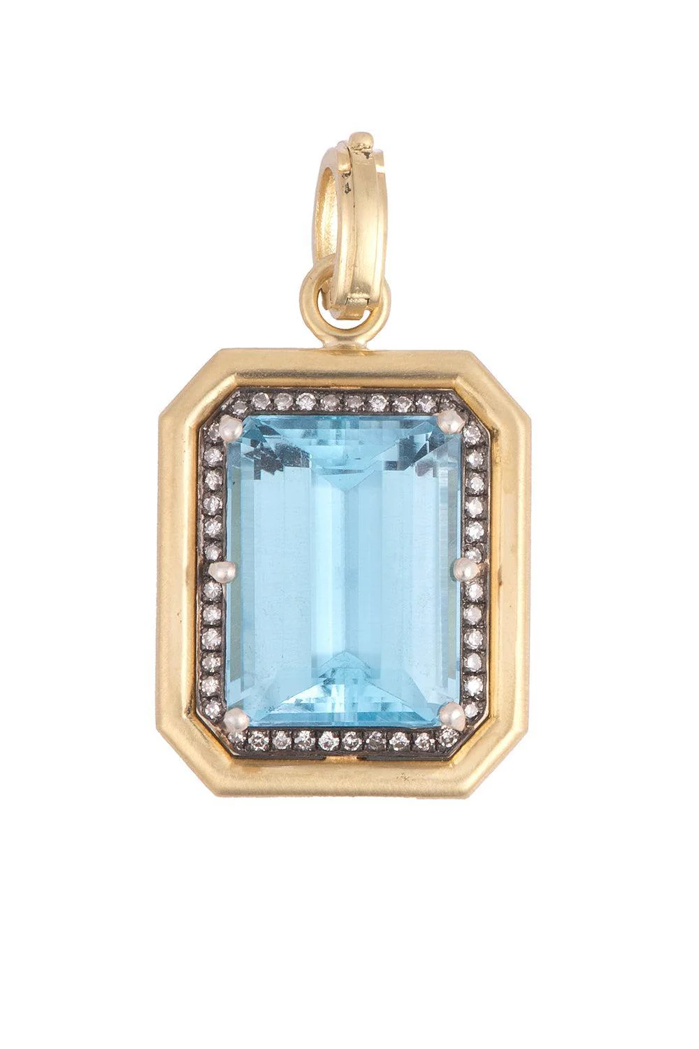Diamond Aquamarine Pendant