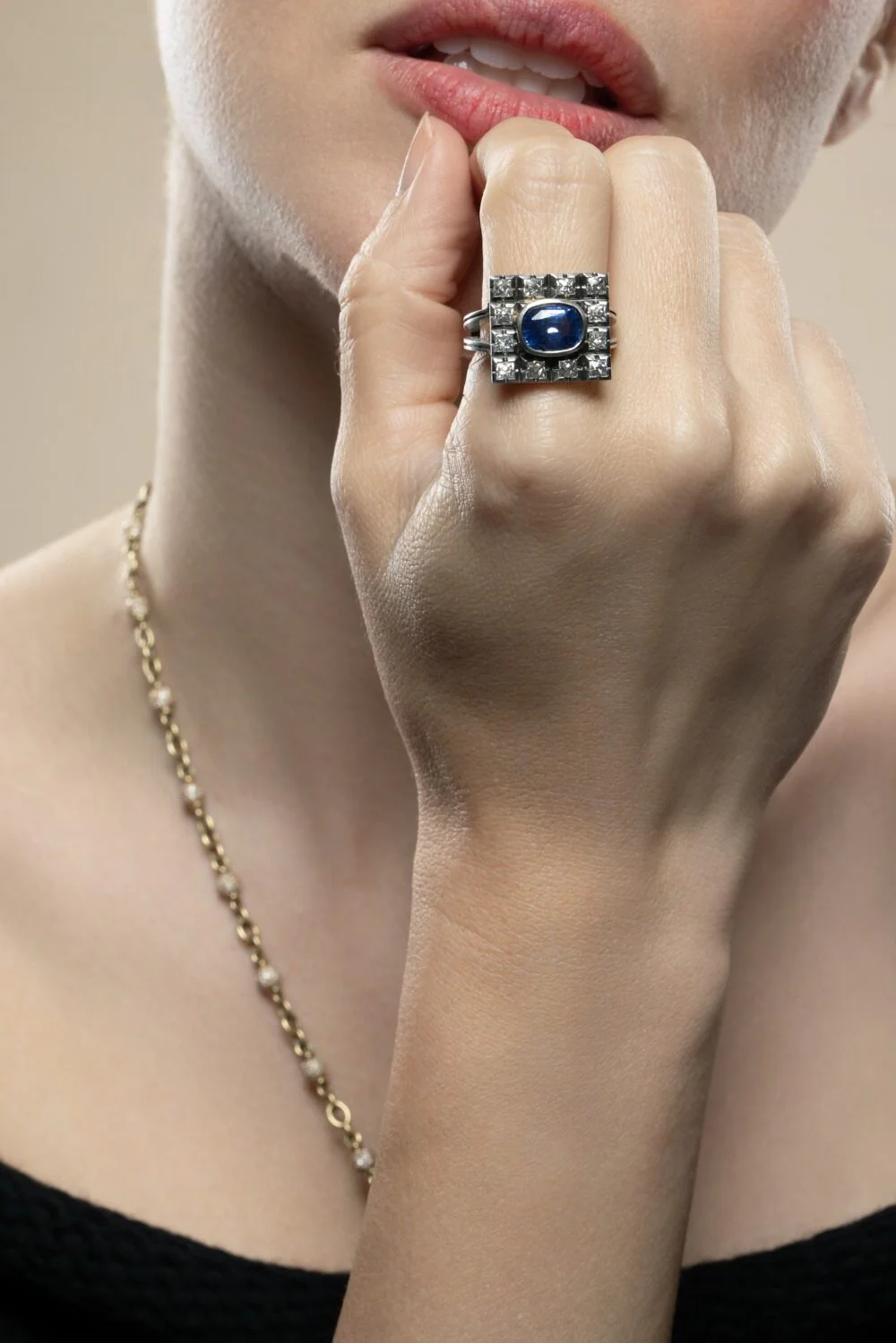 Diamond Ceylon Renee French Cut Ring - Image 2