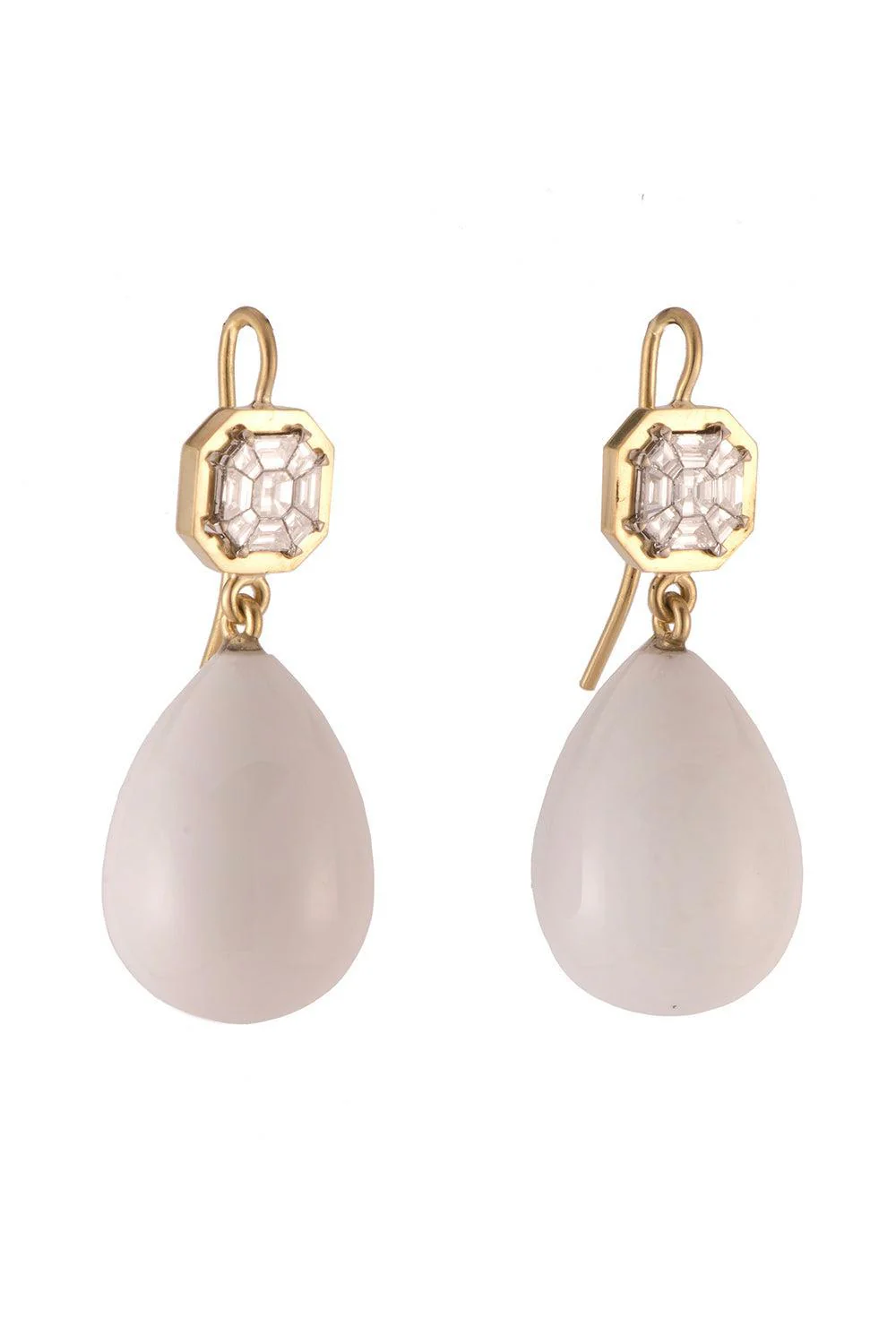 Diamond Cocholong Drop Earrings