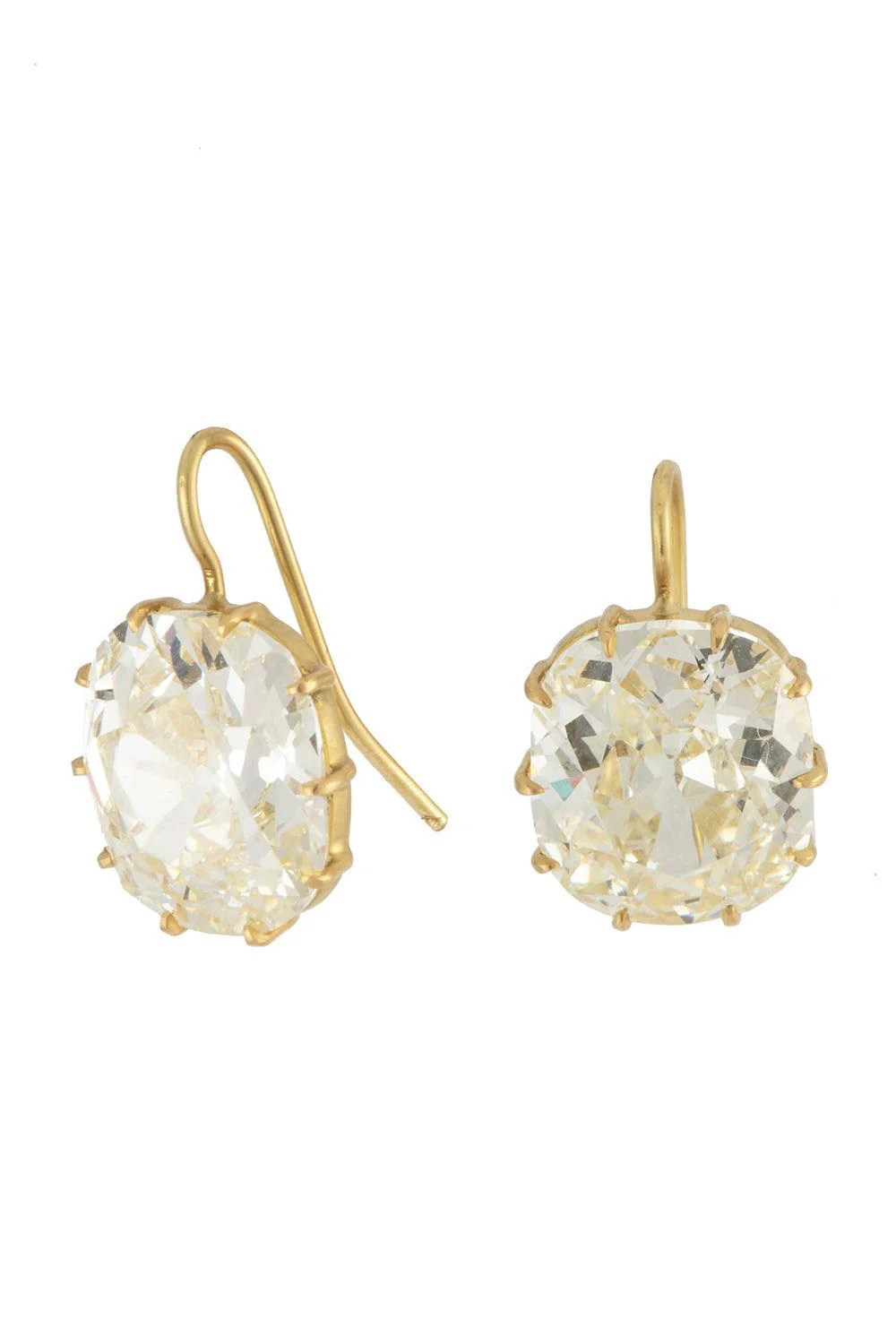 Diamond Cushion Bomb Earrings