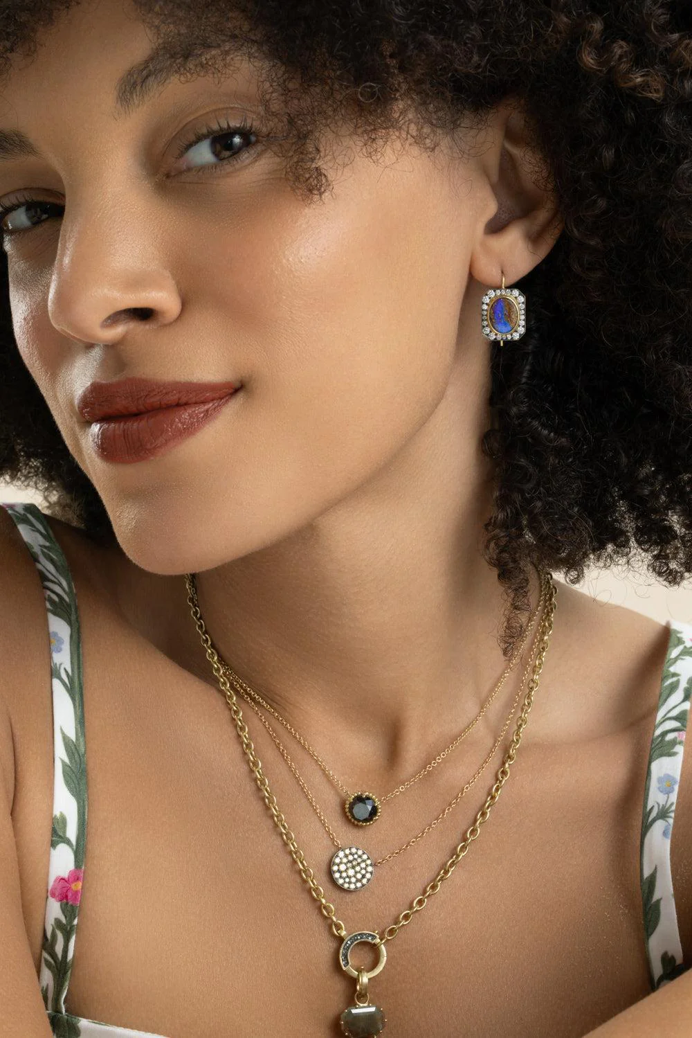 Diamond Opal Renee Earrings