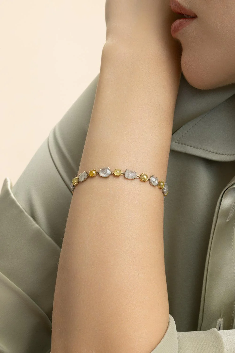 Diamond Rough Multi Color Bracelet - Image 2