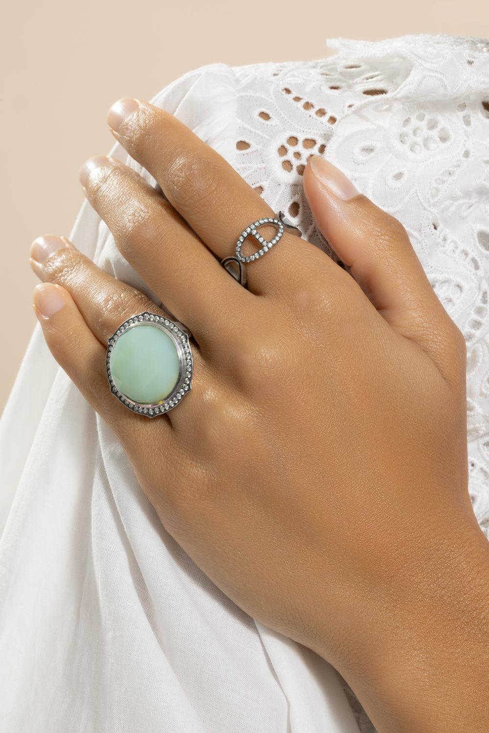 Diamond Section Buckle Ring - Image 2