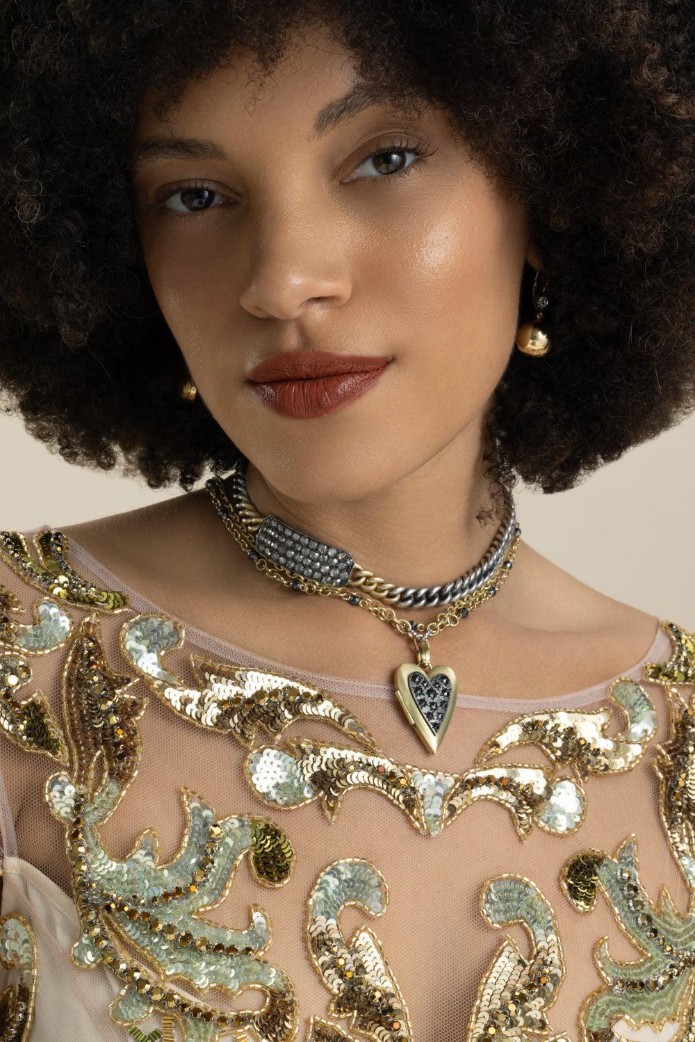 Diamond Section Necklace