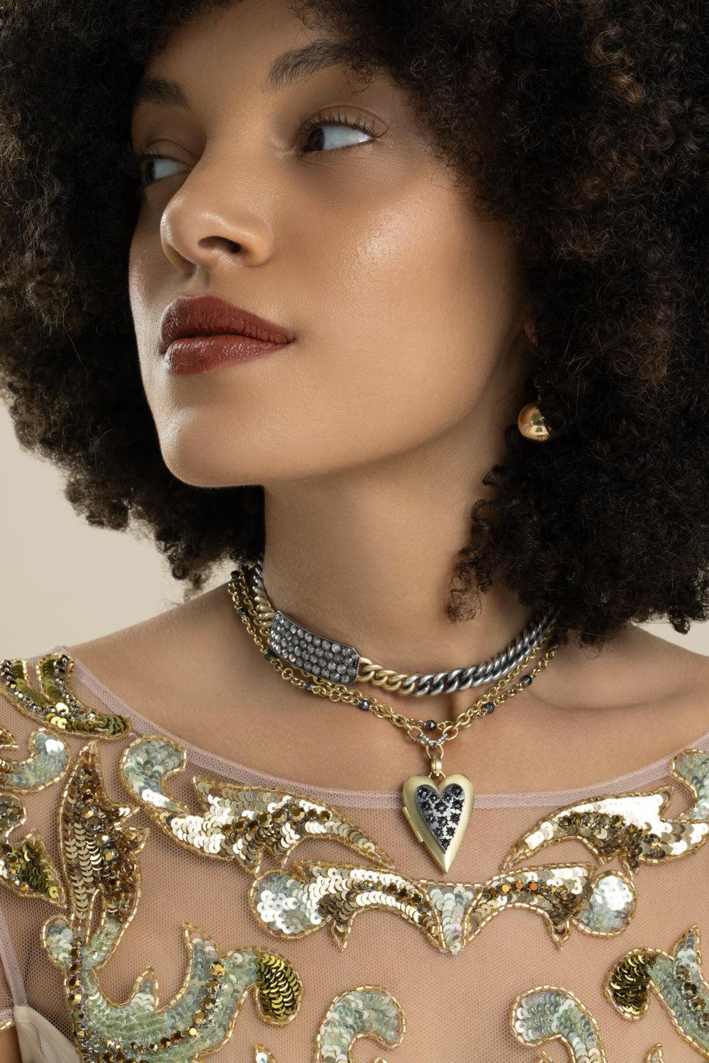 Diamond Section Necklace - Image 3