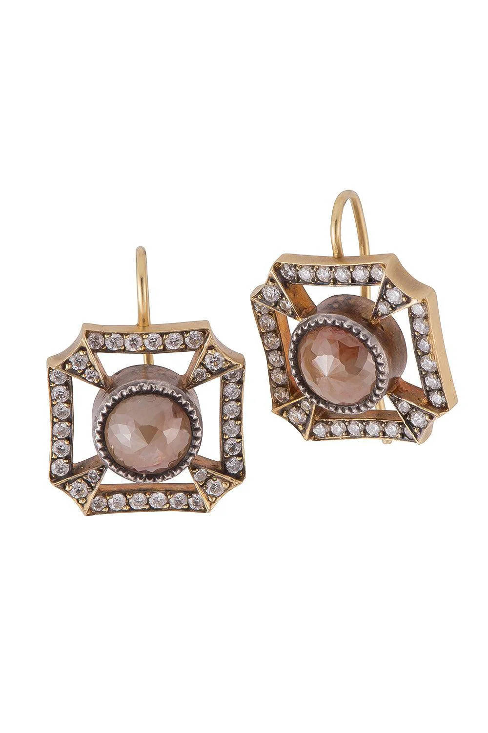 Diamond Shield Earrings