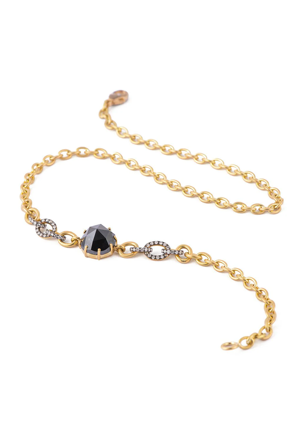 Double Wrap Black Diamond Bracelet