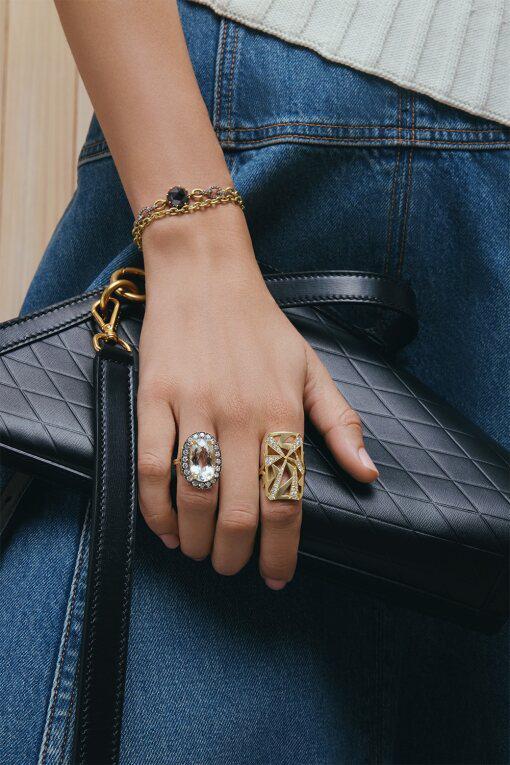 Double Wrap Black Diamond Bracelet - Image 2
