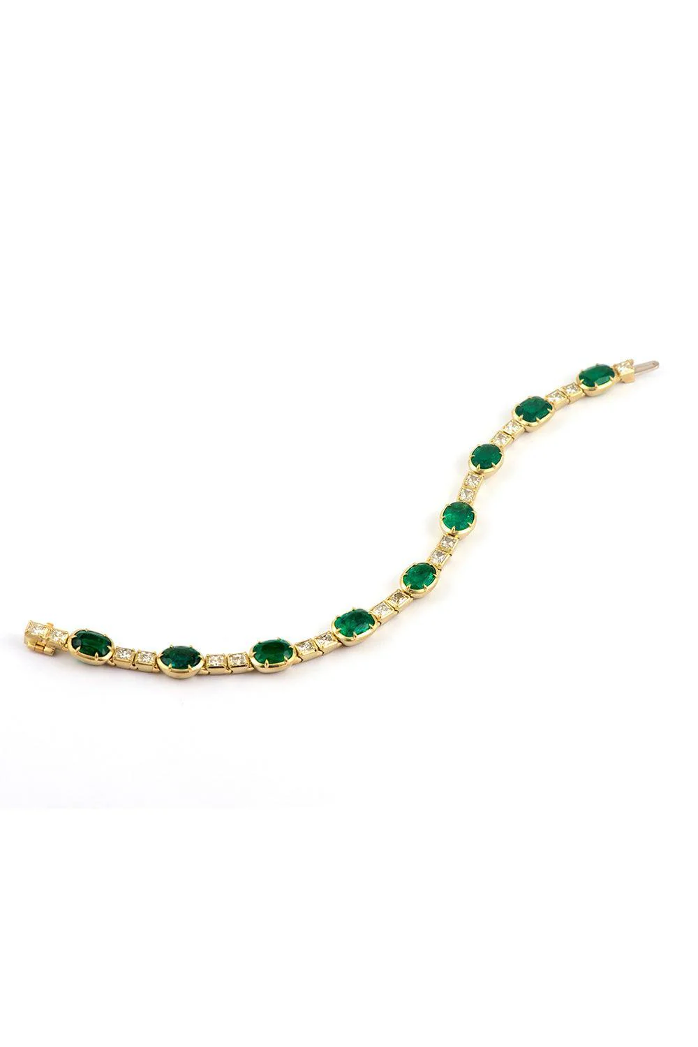Emerald Diamond Mixed Shape Zamian Bracelet