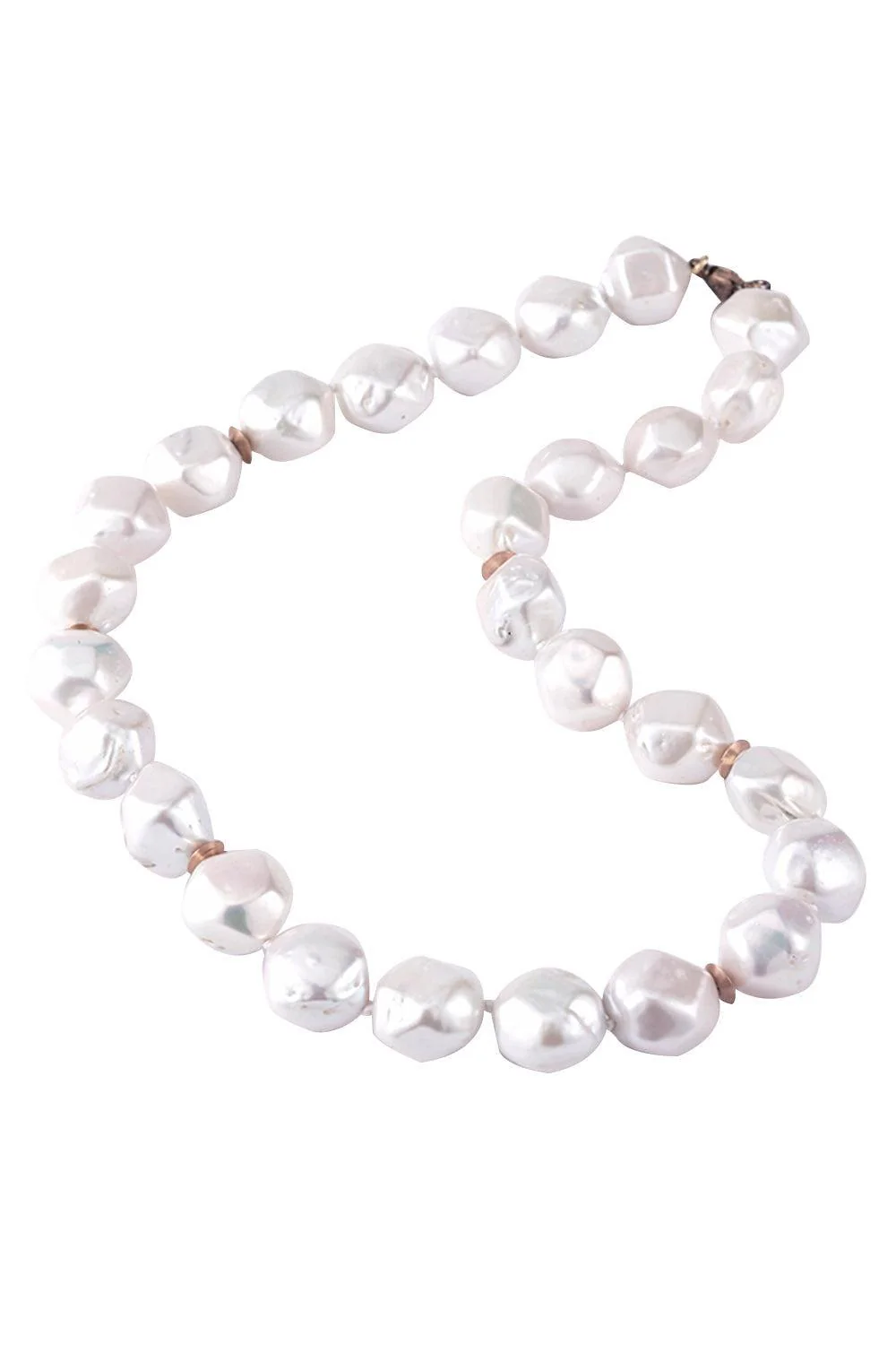 Faceted Fresh Water Pearl Necklace