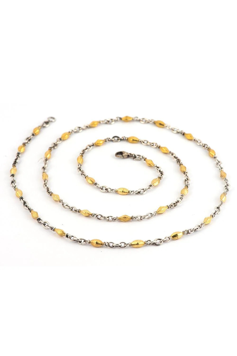 Gold Bead Chain Necklace