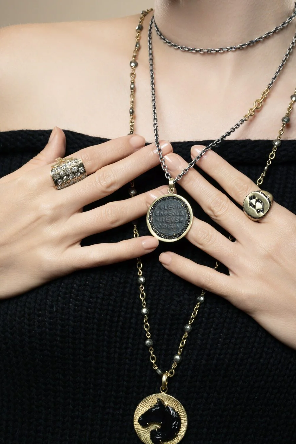 Hematite Beaded Necklace - Image 4