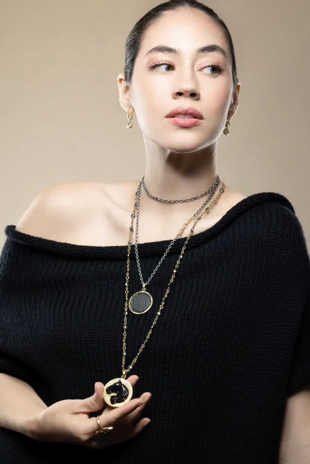 Mixed Metal Chain Necklace - Image 4