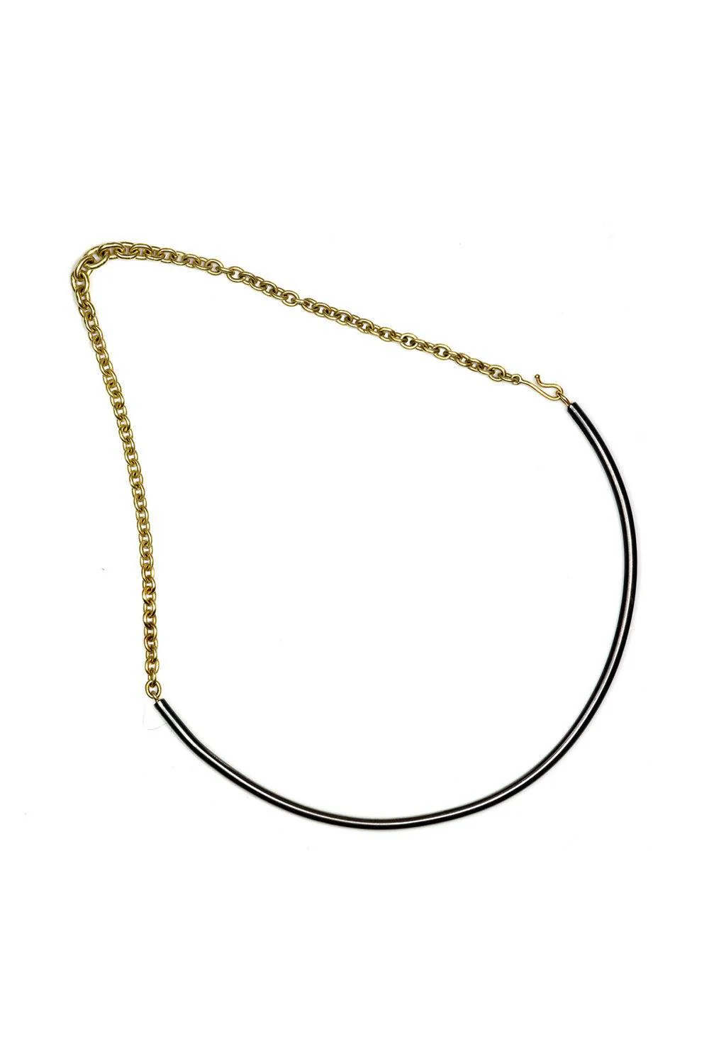 Mixed Metal Choker Necklace