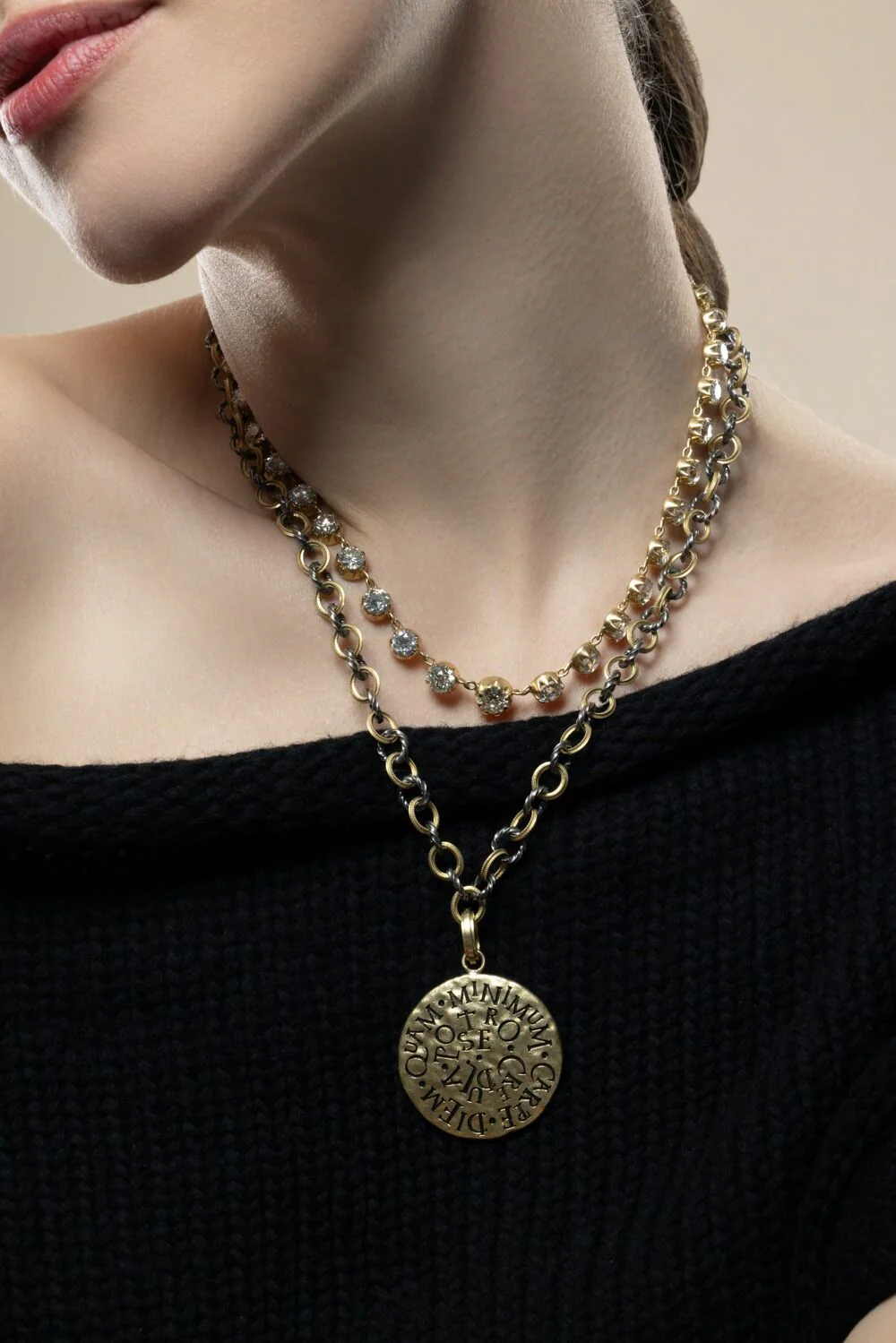 Old European Diamond Riviera Necklace - Image 4