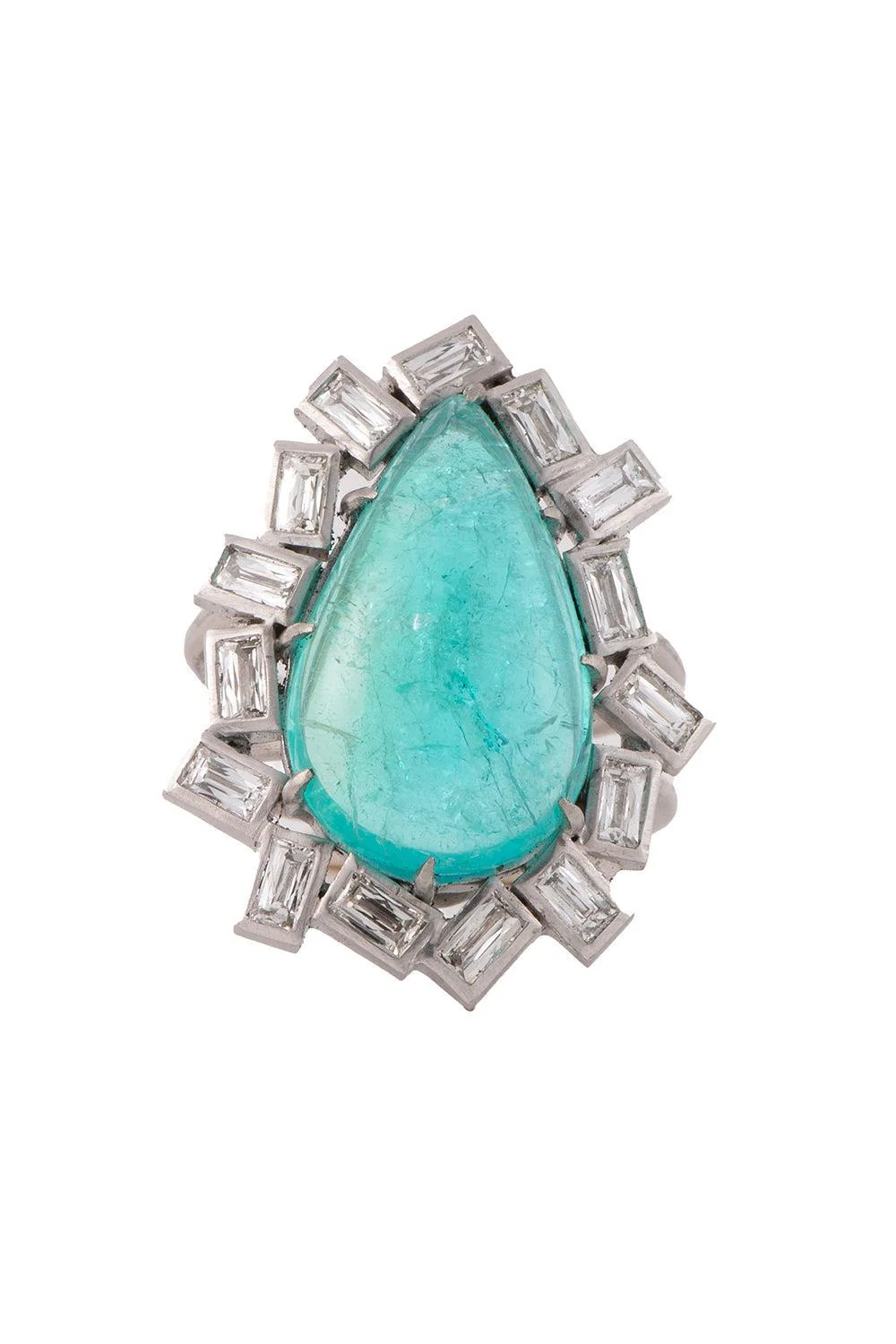 Pariaba Tourmaline Diamond Ring