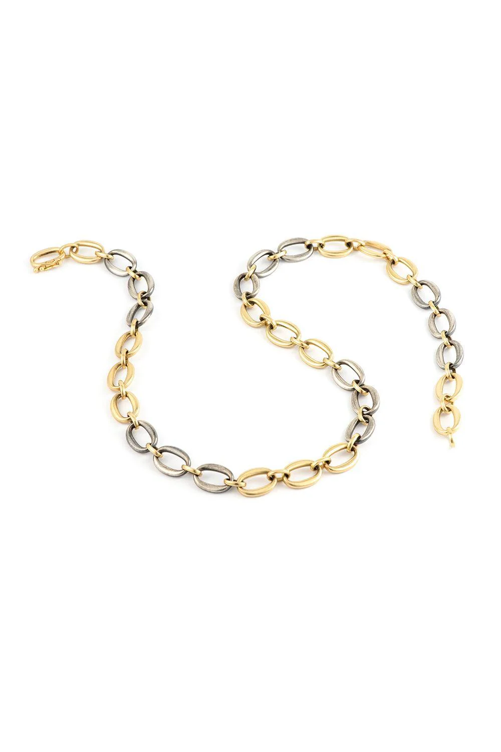 Platenite Oval Link Necklace