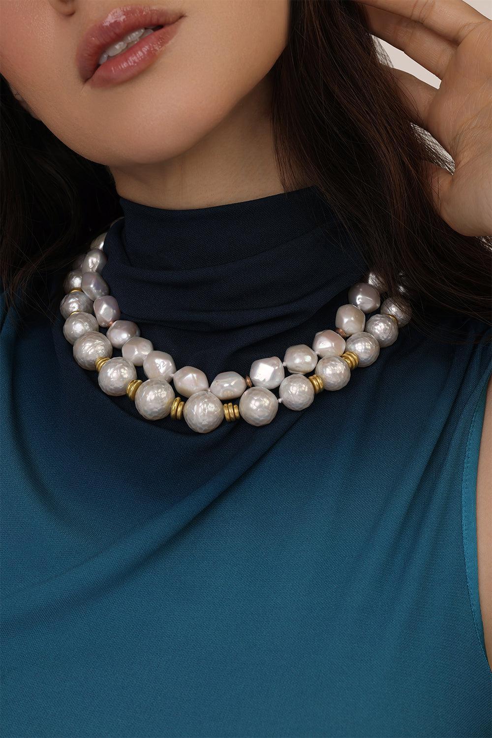 South Sea Pearl Beaded Necklace - Image 2