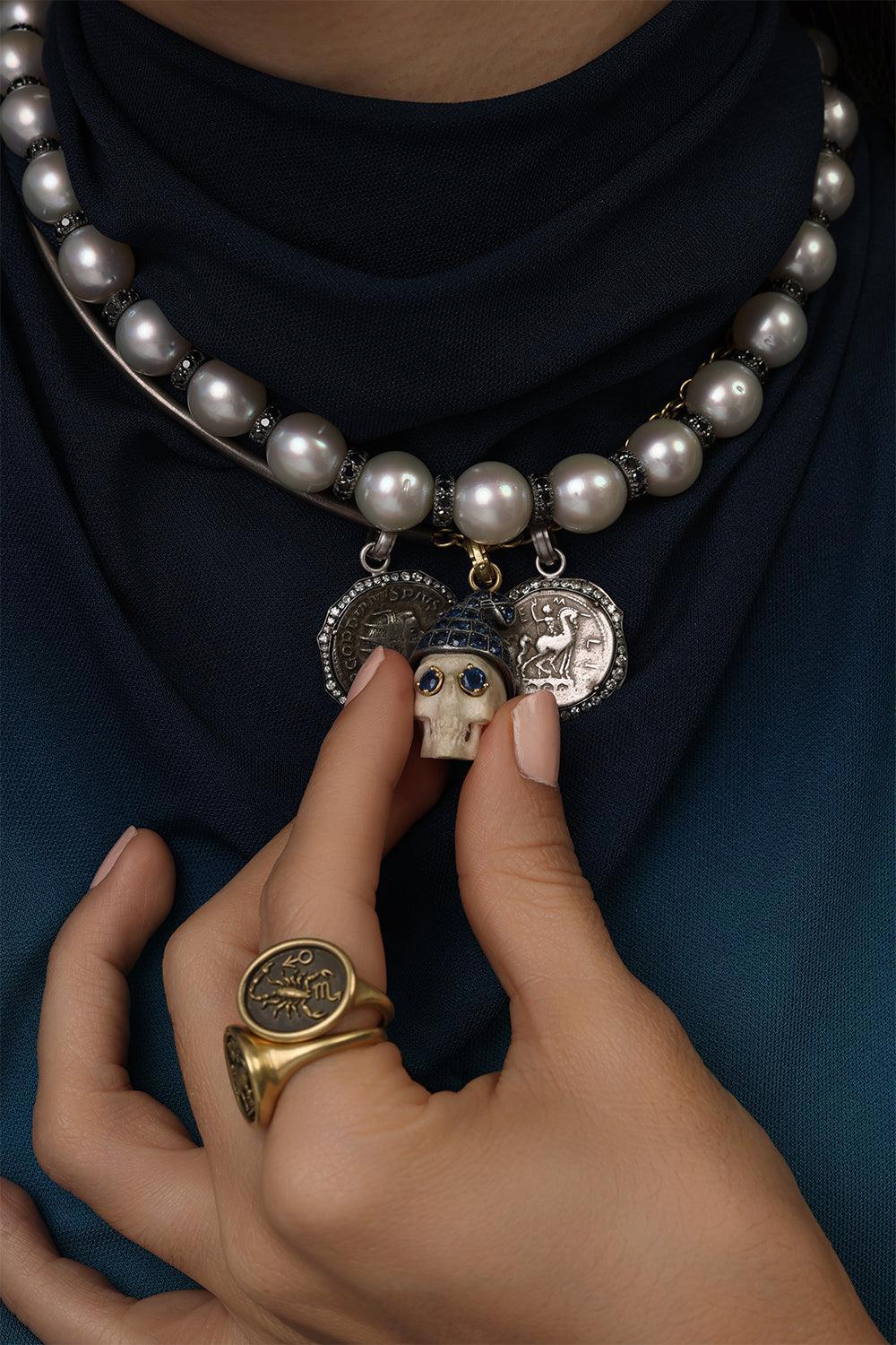 South Sea Pearl Rondelle Necklace - Image 4