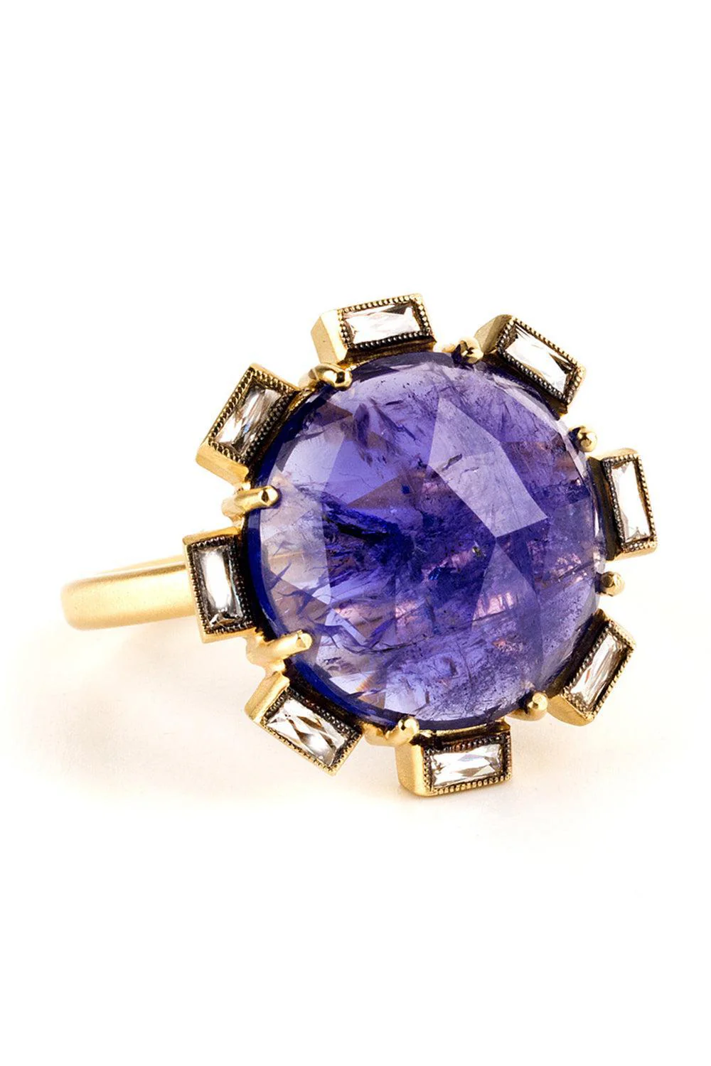 Tanzanite Flower Ring