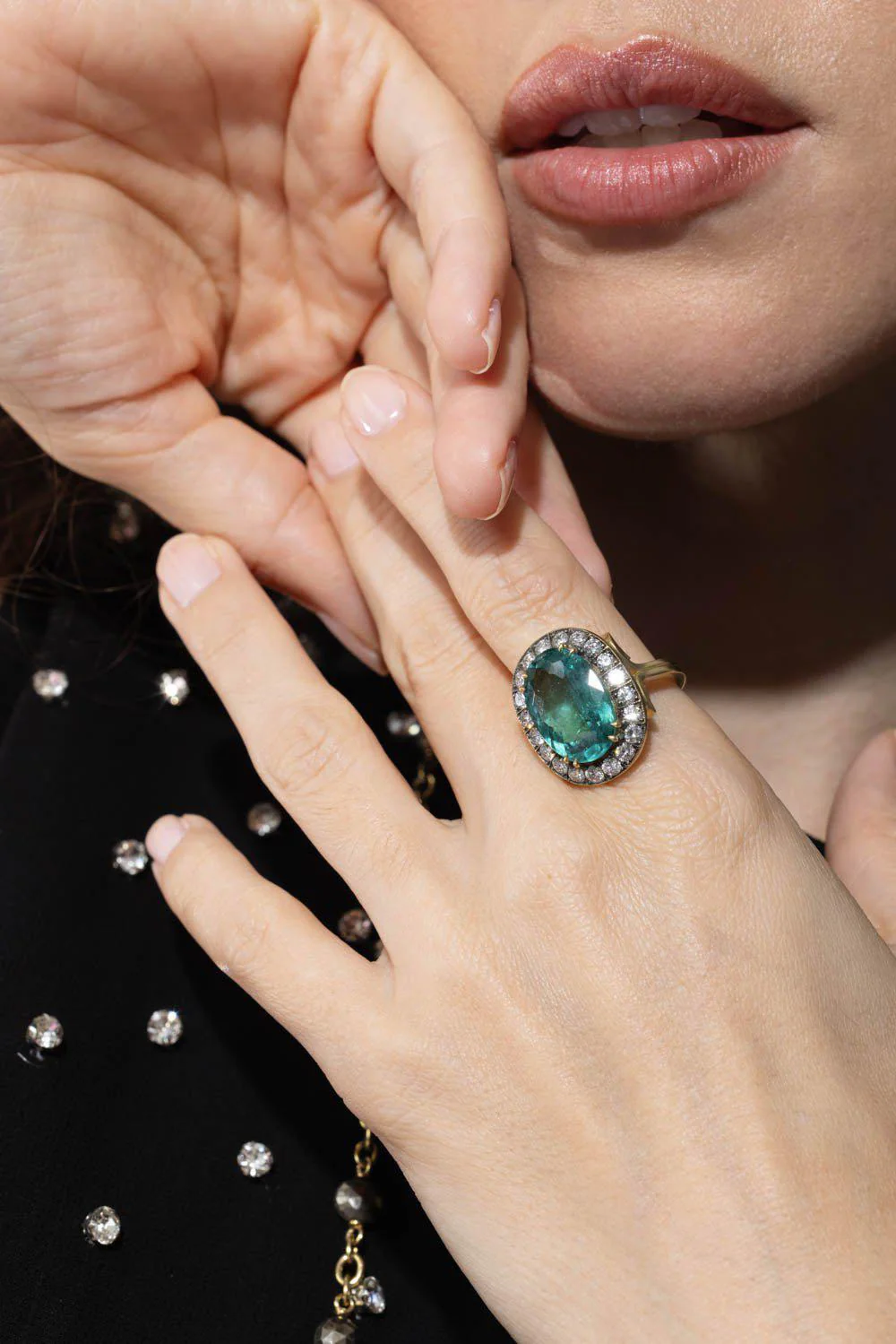 Tourmaline Diamond Ring - Image 2