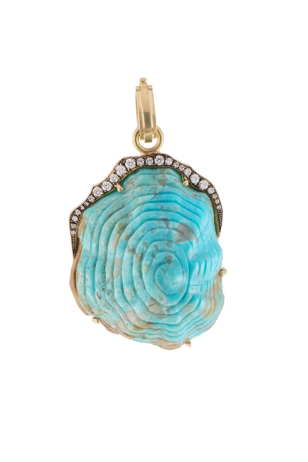Turquoise Seashell Pendant